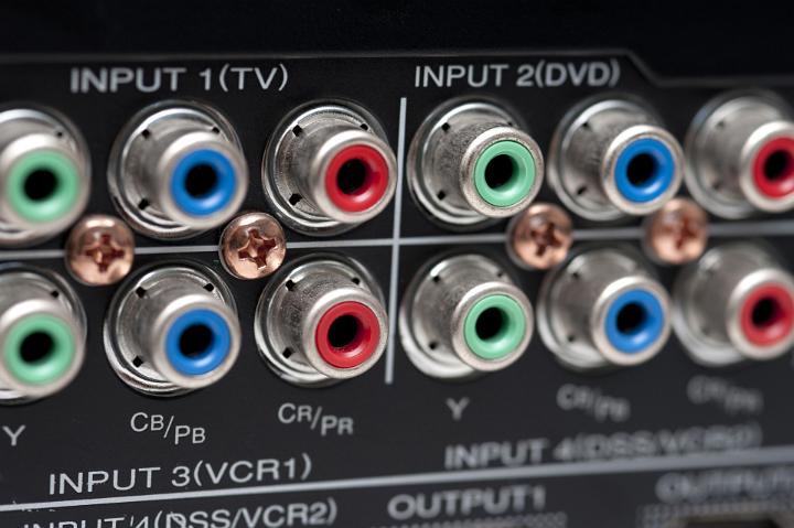 colour coded rca phono connections for progressive scan analog video signals